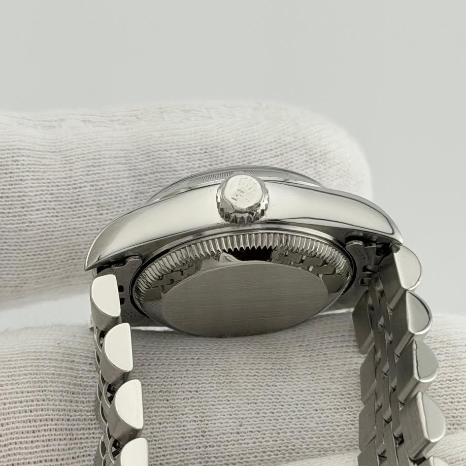 Rolex Ladies Date 69190 26mm Blue Dial Stainless Steel Jubilee en venta 2