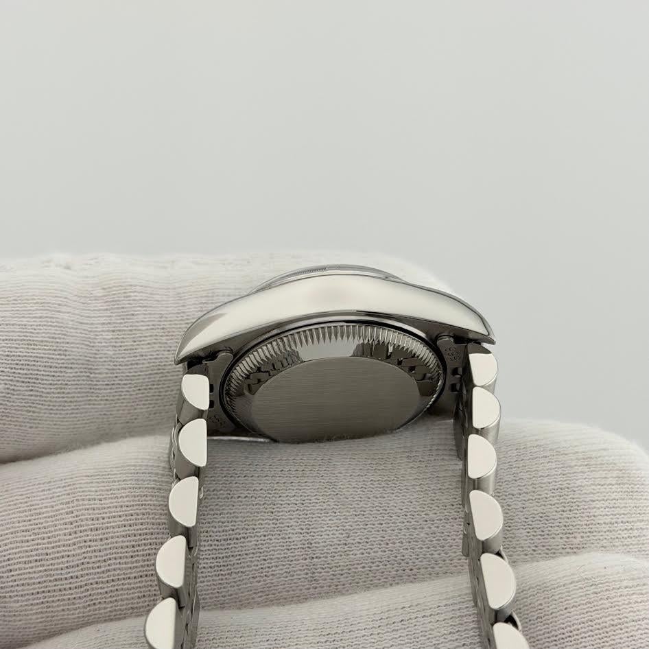 Rolex Ladies Date 69190 26mm Blue Dial Stainless Steel Jubilee en venta 5