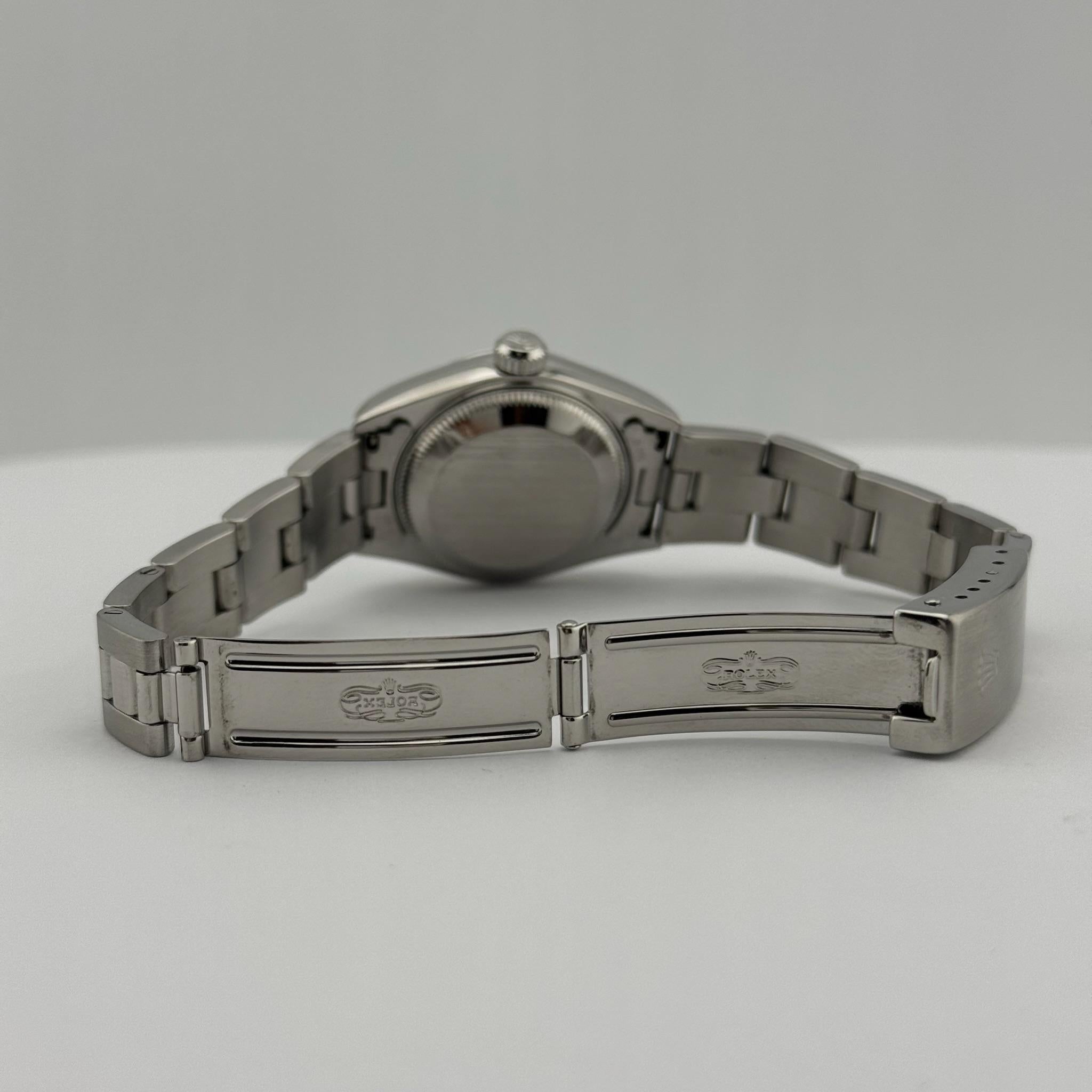 Rolex Ladies Date 79160 26mm Rosa Lachs Zifferblatt Edelstahl im Angebot 2