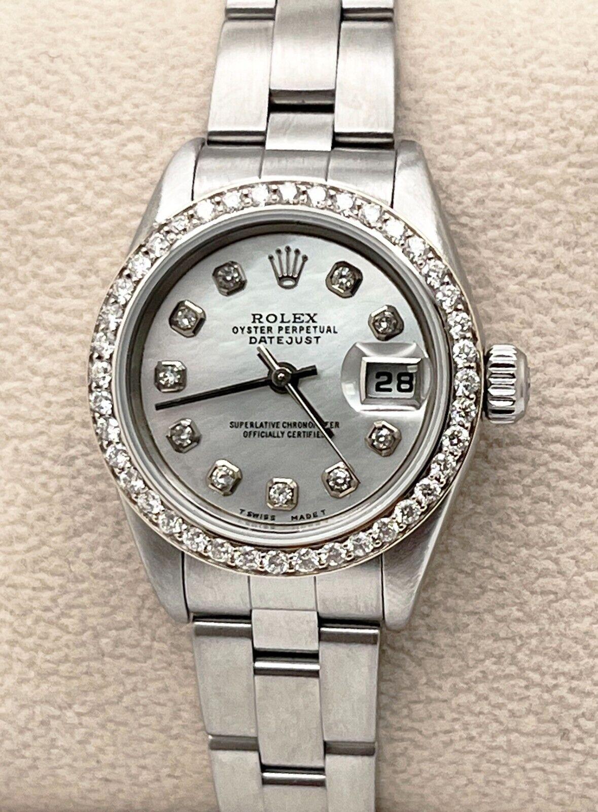 Rolex Damen datiert 79160 MOP Diamant-Zifferblatt & Diamant-Lünette Edelstahl-Lünette 3