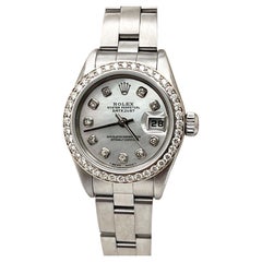 Rolex Damen datiert 79160 MOP Diamant-Zifferblatt & Diamant-Lünette Edelstahl-Lünette