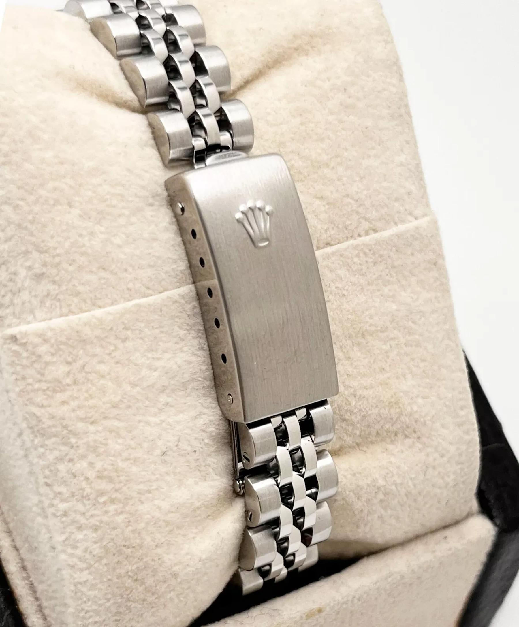 Rolex Damen Date 79160 Silber Zifferblatt Jubiläumsarmband Edelstahl Box Papiere 6