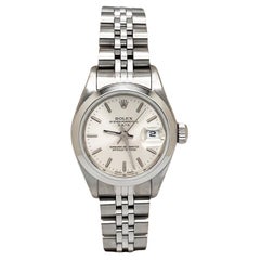 Rolex Ladies Date 79160 Silver Dial Jubilee Bracelet Stainless Steel Box Papers