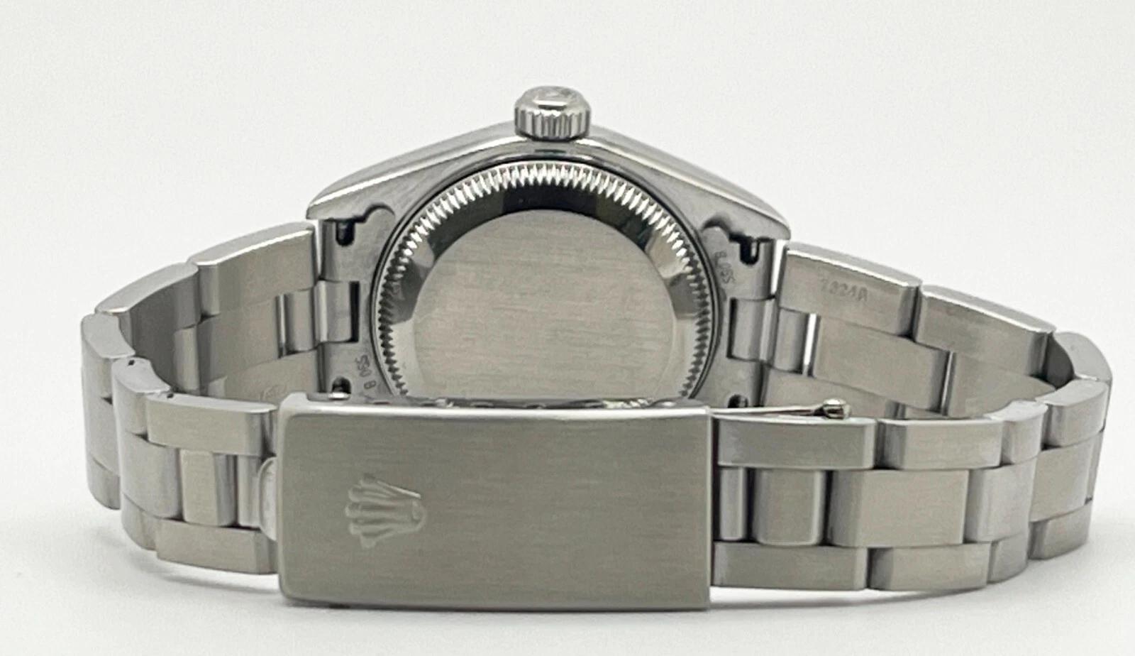Rolex Ladies Date 79160 White Roman Dial Stainless Steel 2006 Box Papers en vente 3