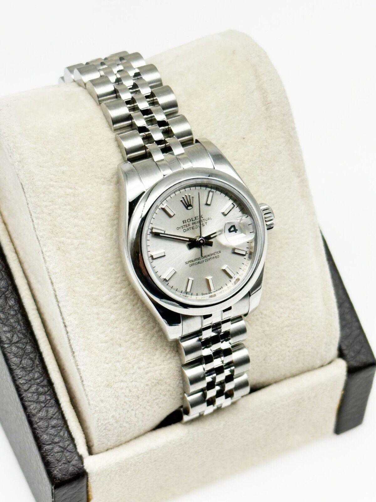 Rolex Ladies Datejust 179160 Silver Dial Stainless New Style Box Paper 2