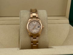 Rolex Ladies Datejust 179165 Factory Pink Diamond Dial 18K Rose Gold