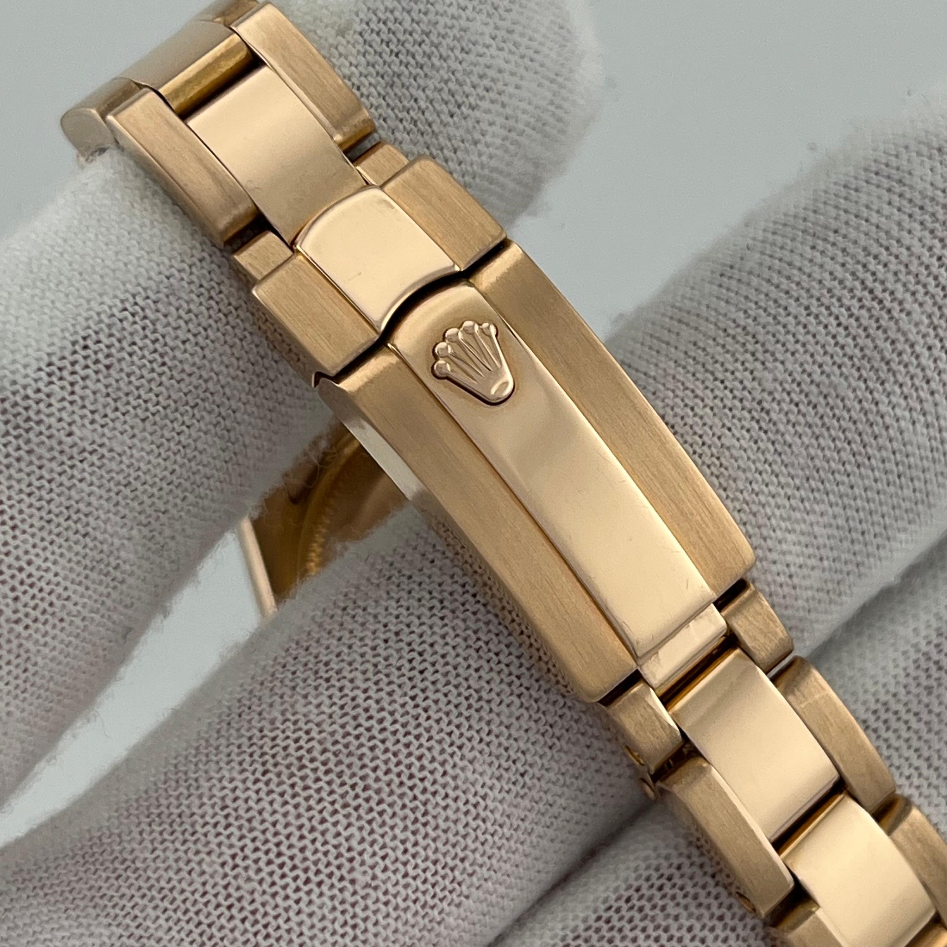 Rolex Ladies Datejust 179165 Factory Pink Diamond Dial 18K Rose Gold For Sale 4