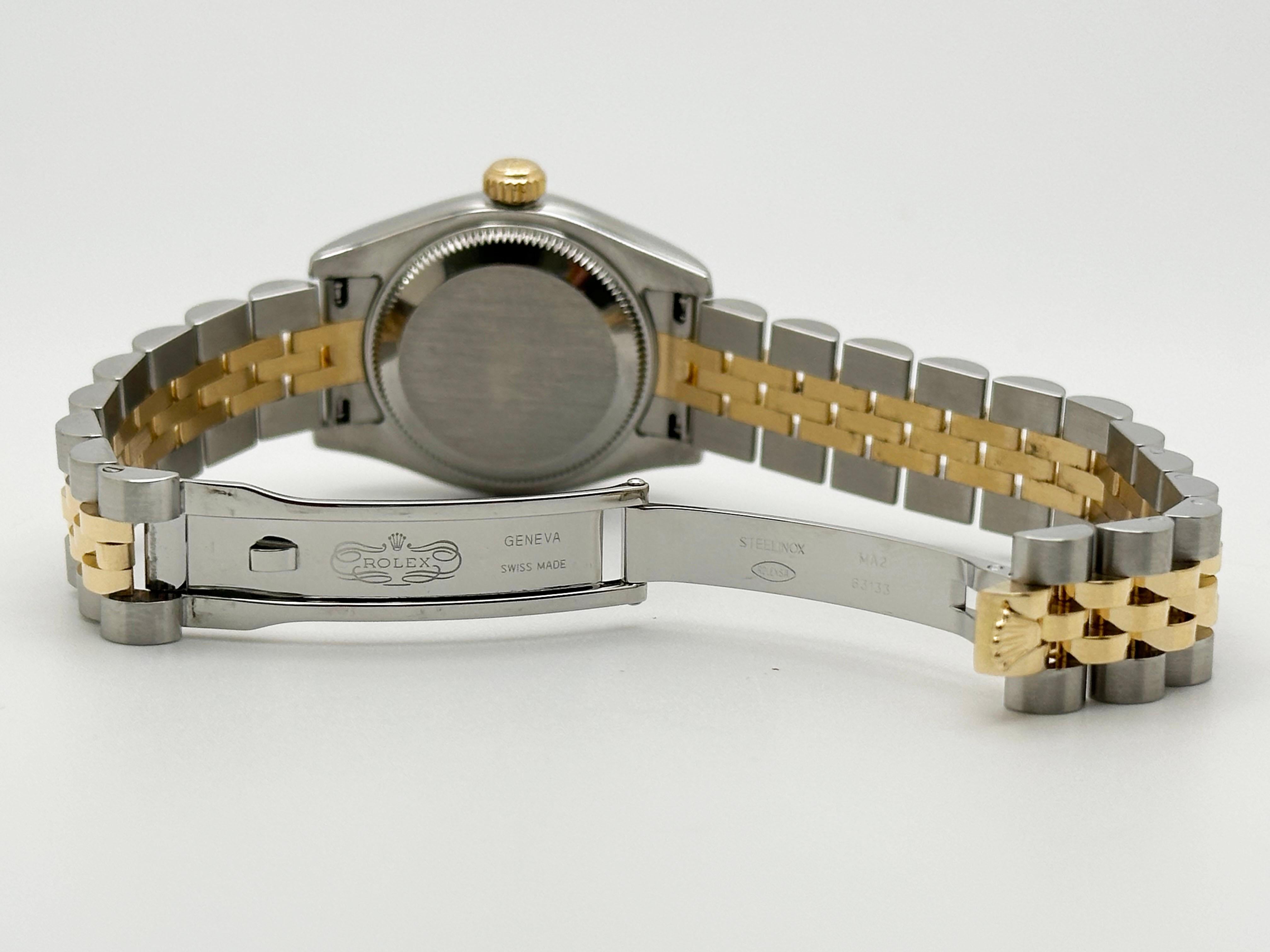 Rolex Ladies Datejust 179173 Champagne Roman 18K Yellow Gold Steel Box Paper 1