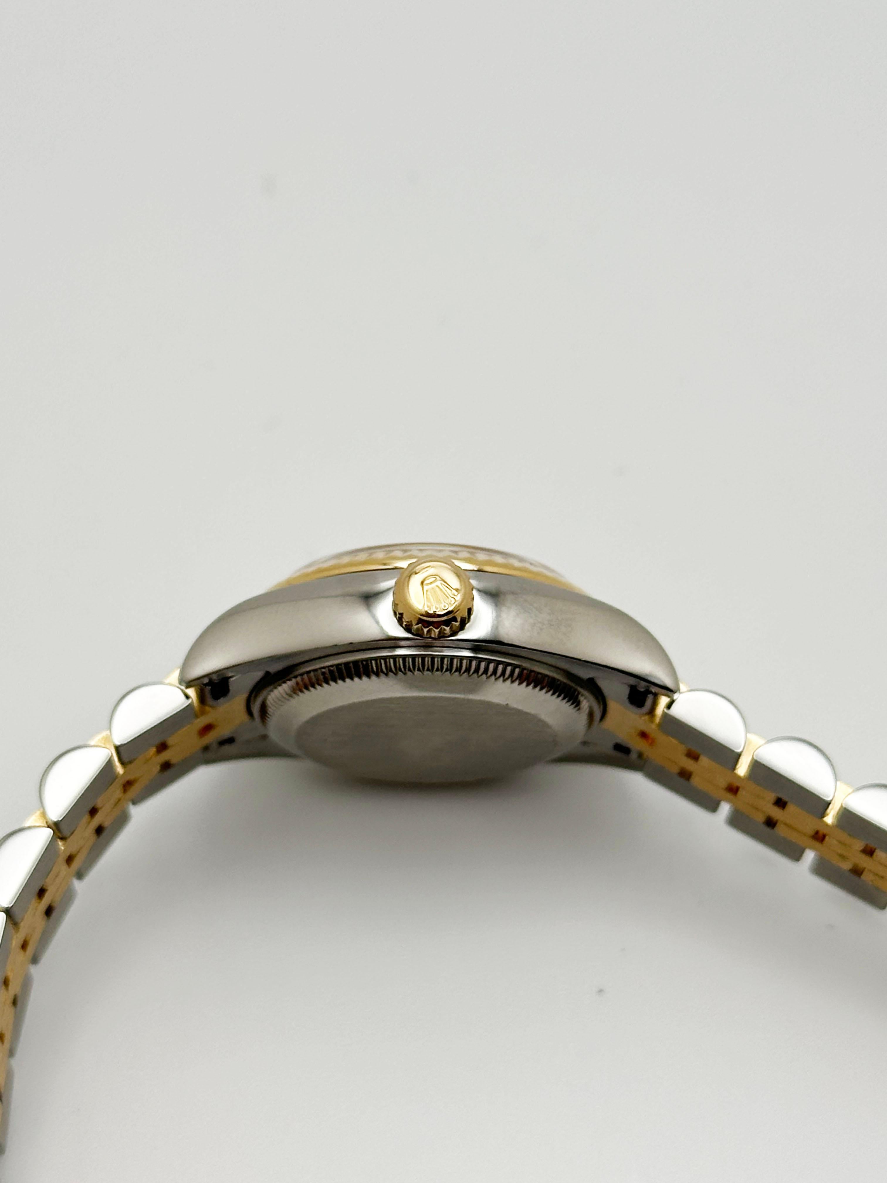 Rolex Ladies Datejust 179173 Champagne Roman 18K Yellow Gold Steel Box Paper 2