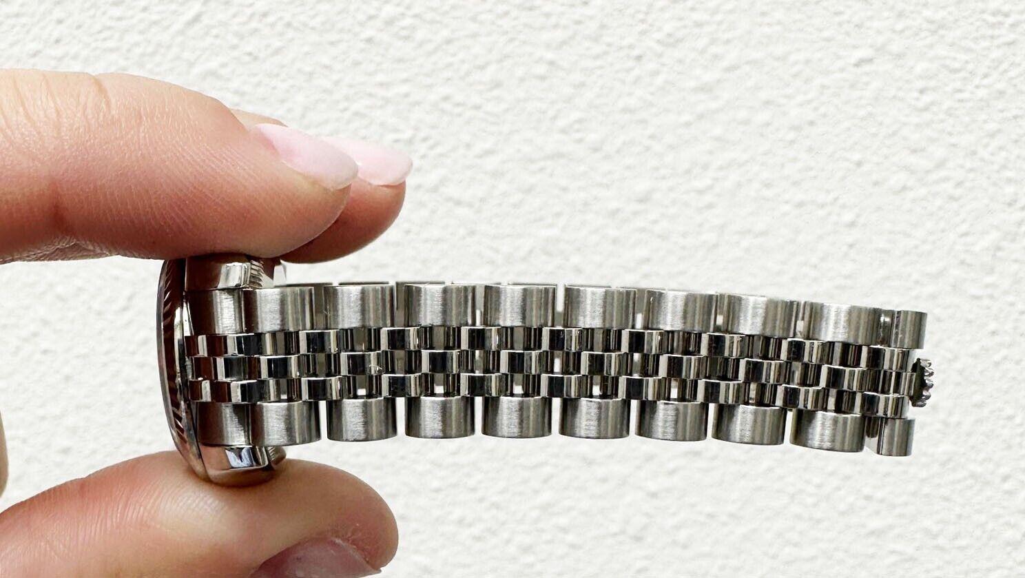 Rolex Damen Datejust 179174 Schwarzes Zifferblatt Edelstahl-Kastenpapier 2007 7