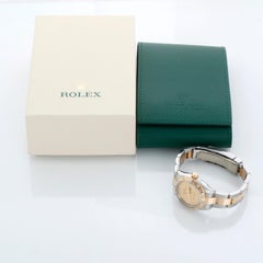 Rolex Ladies Datejust 2-Tone Diamond Watch 179313 Gold Champagne Mother of Pearl