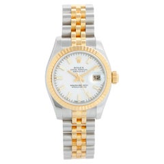 Rolex Ladies Datejust 2-Tone Watch White Dial 179173