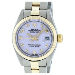 Rolex Ladies Datejust Steel and Yellow Gold Silver Jubilee Arabic Watch