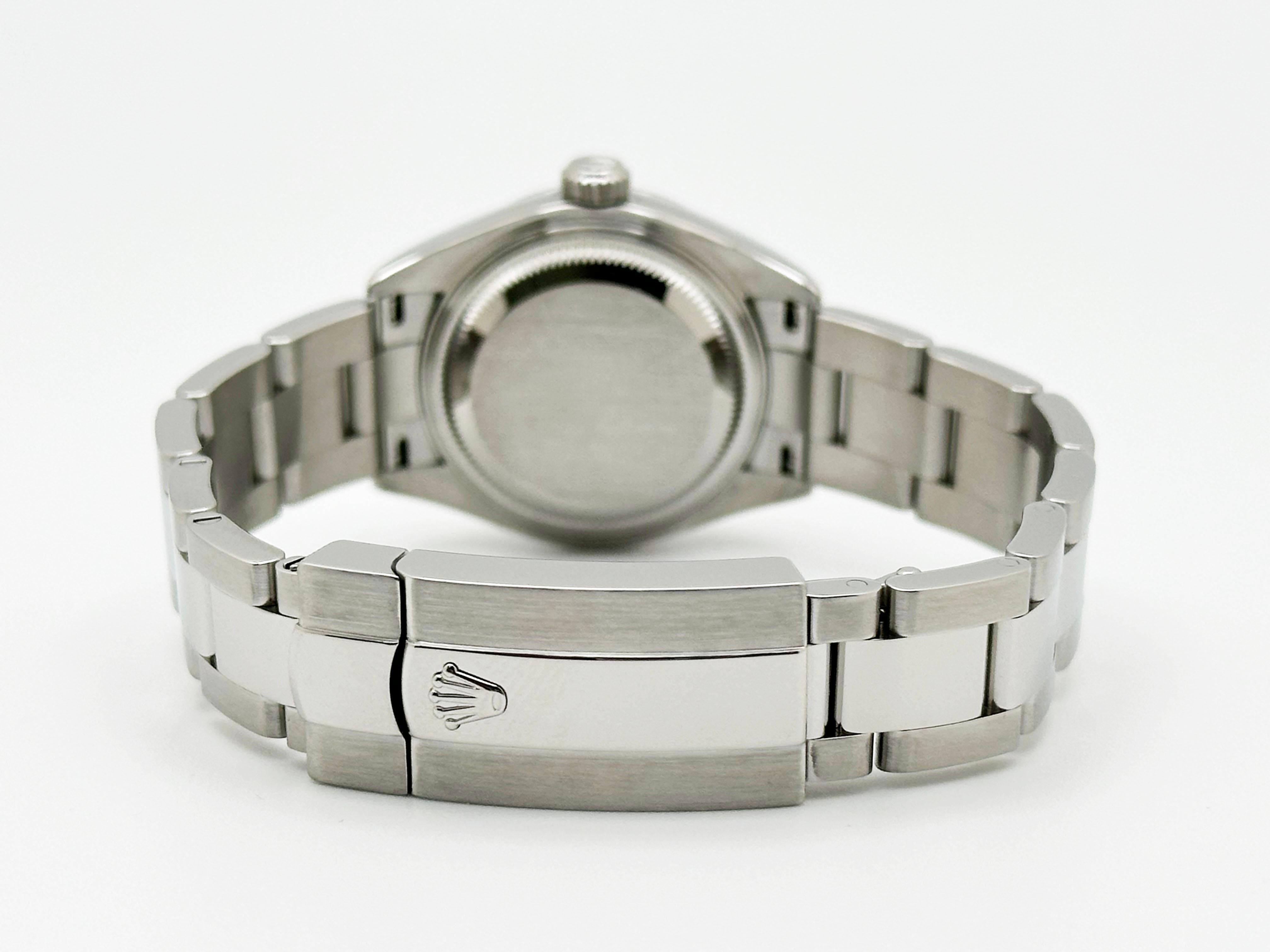 Rolex Ladies Datejust 279160 Silver Roman Dial Stainless Steel Box Paper For Sale 2