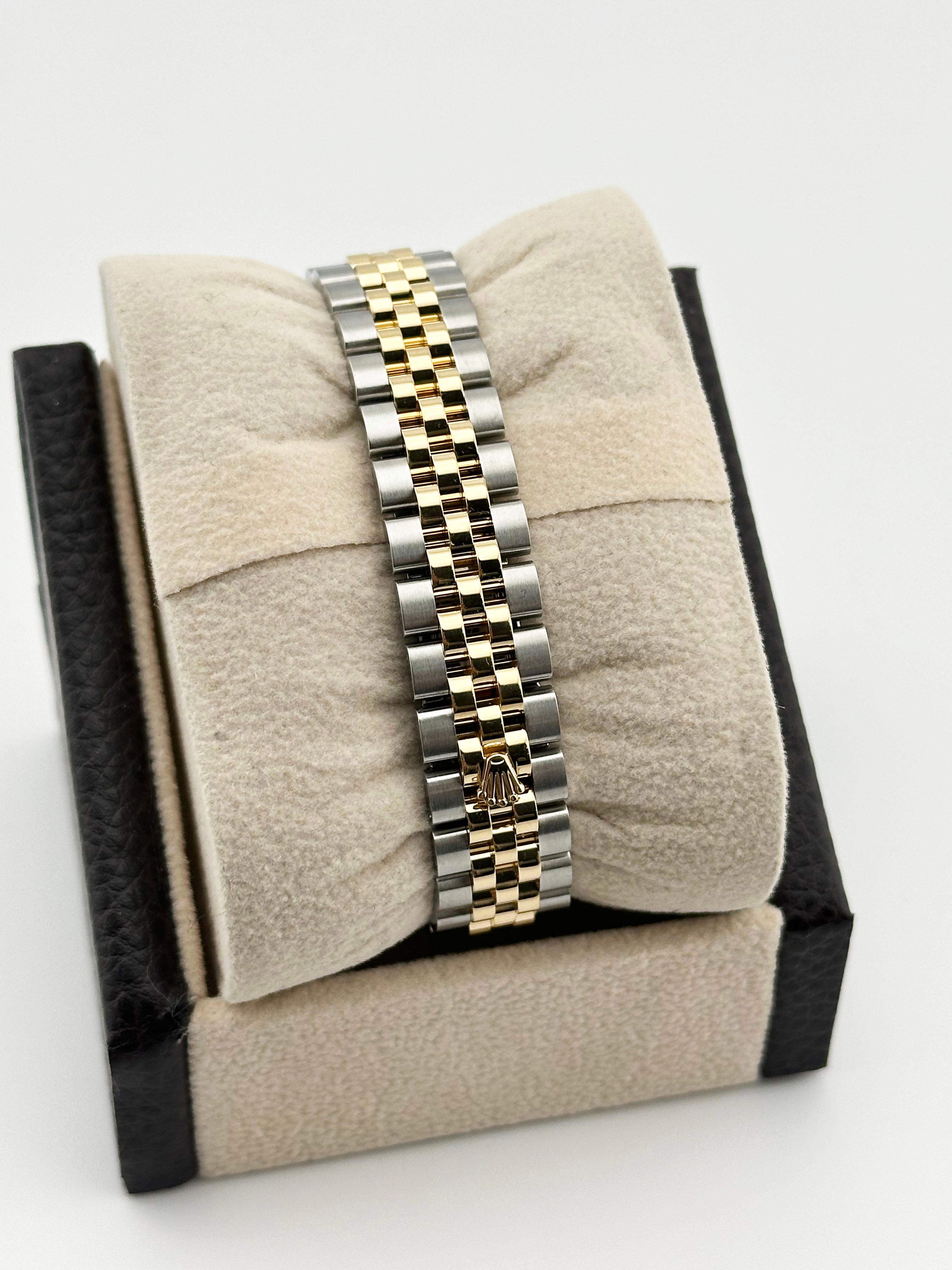 Rolex Ladies Datejust 279173 Diamond Dial 18K Yellow Gold Steel Box Paper 28mm For Sale 2