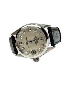 Rolex Ladies Datejust Mop Diamond 6694 on Leather