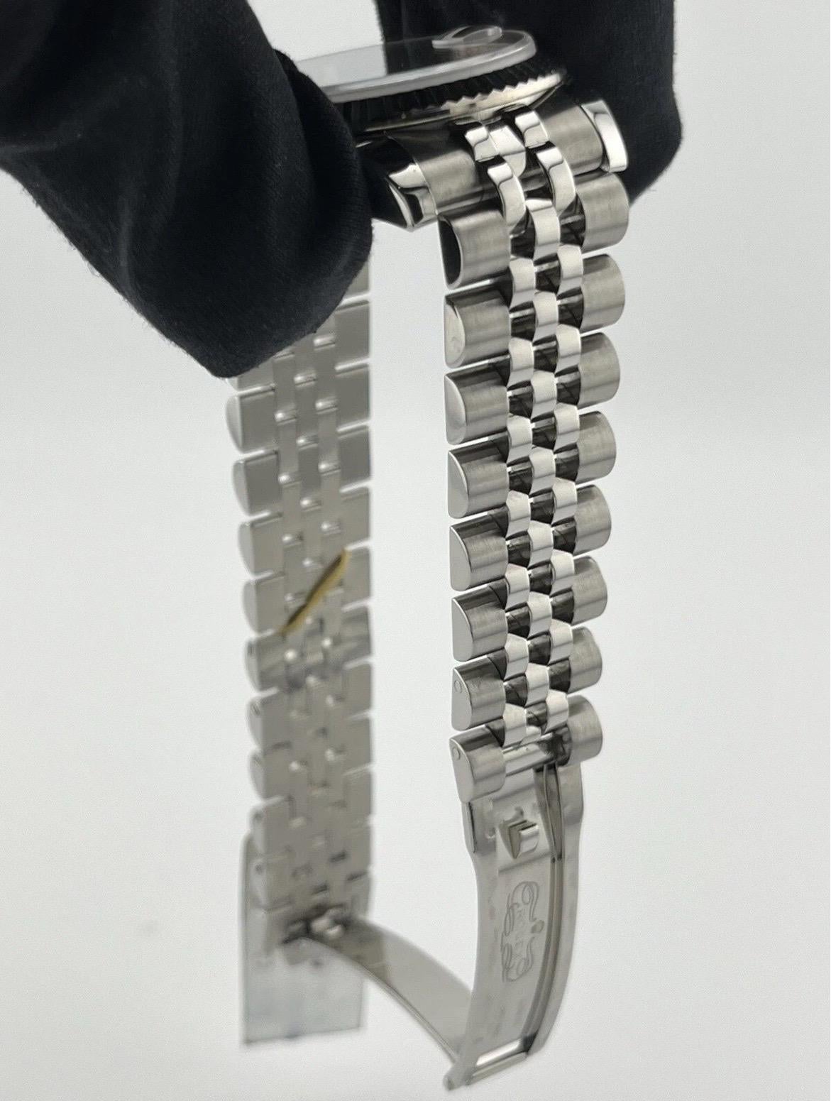 Rolex Donna DateJust 31mm Bracciale Giubileo in acciaio inossidabile Quadrante bianco 178274 in vendita 12