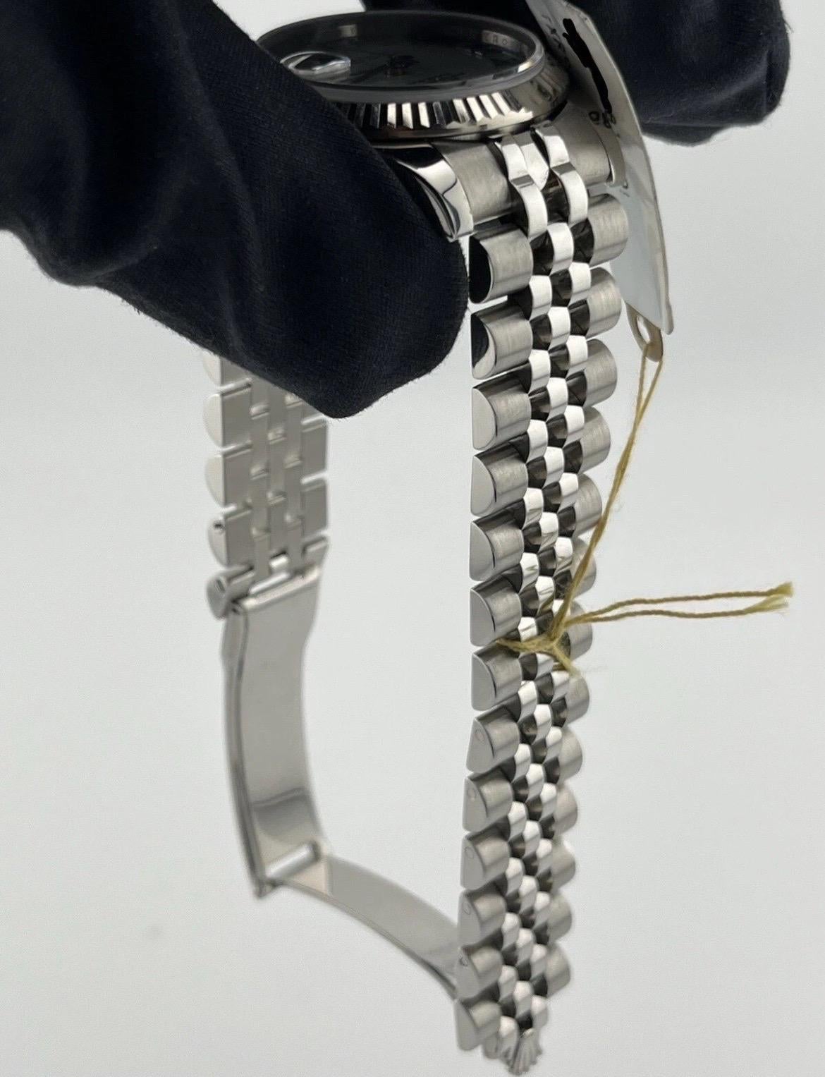 Rolex Donna DateJust 31mm Bracciale Giubileo in acciaio inossidabile Quadrante bianco 178274 in vendita 13