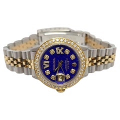 Rolex Ladies Datejust 6516 Lapis Diamond 26mm