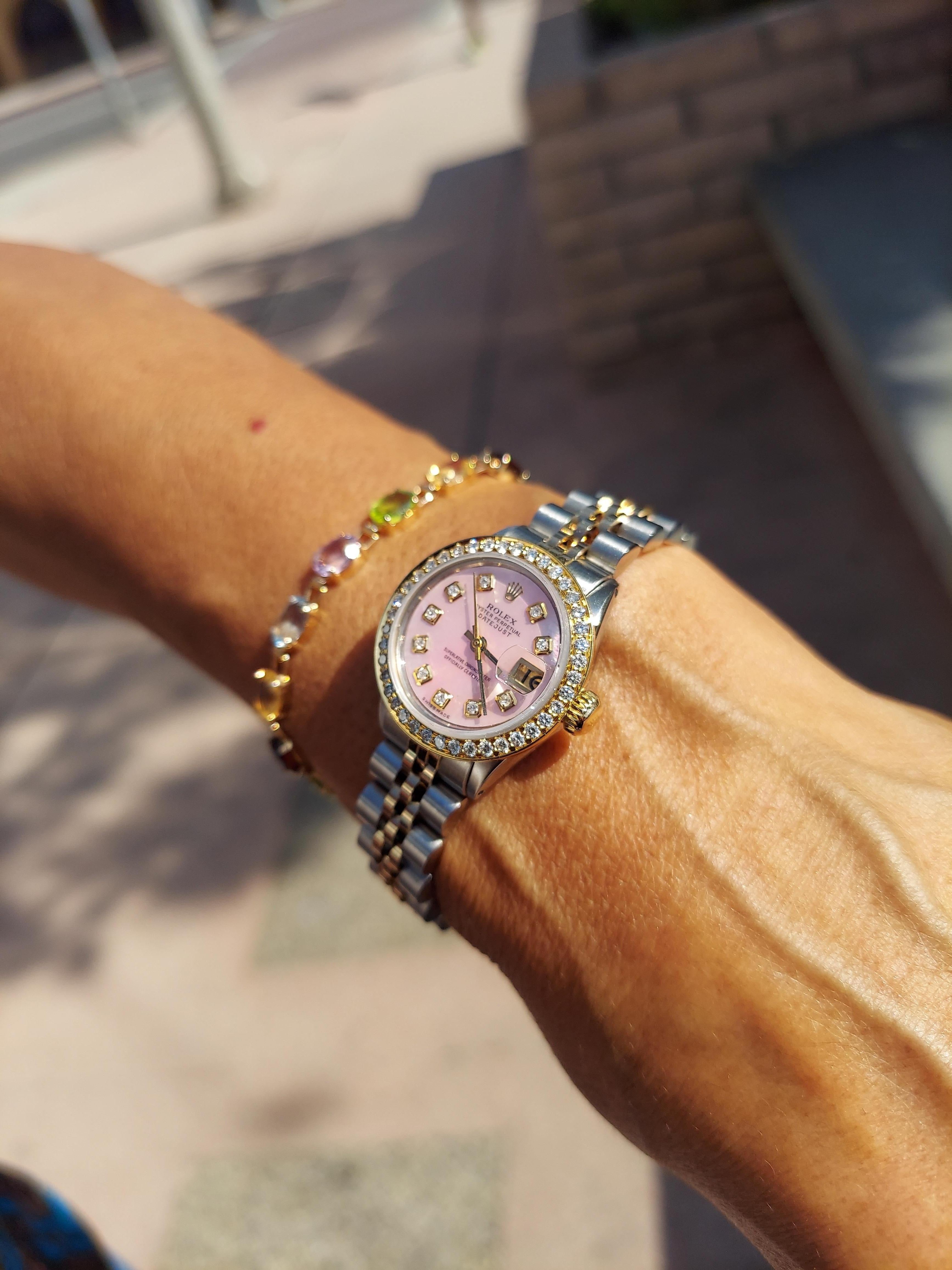 rolex pink diamond