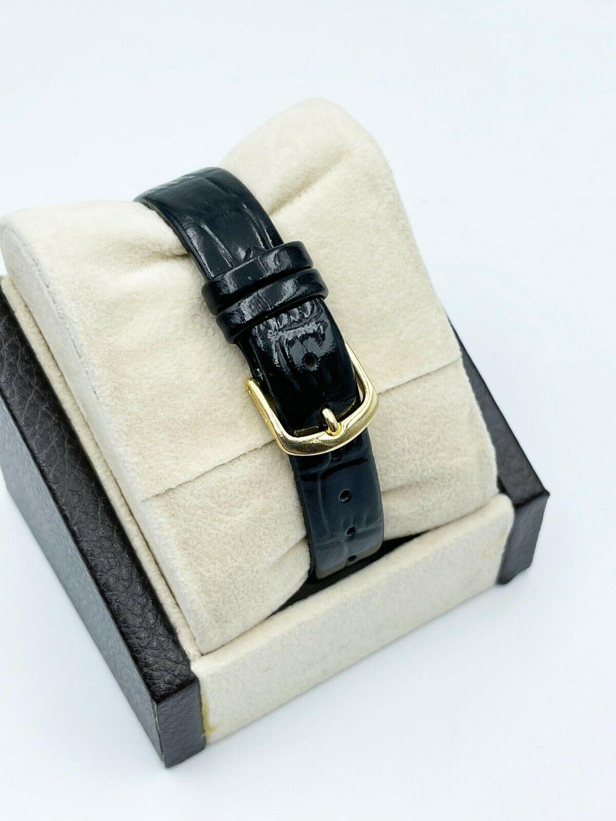 Women's Rolex Ladies Datejust 6917 Diamond Dial Diamond Bezel Stainless Leather Strap For Sale