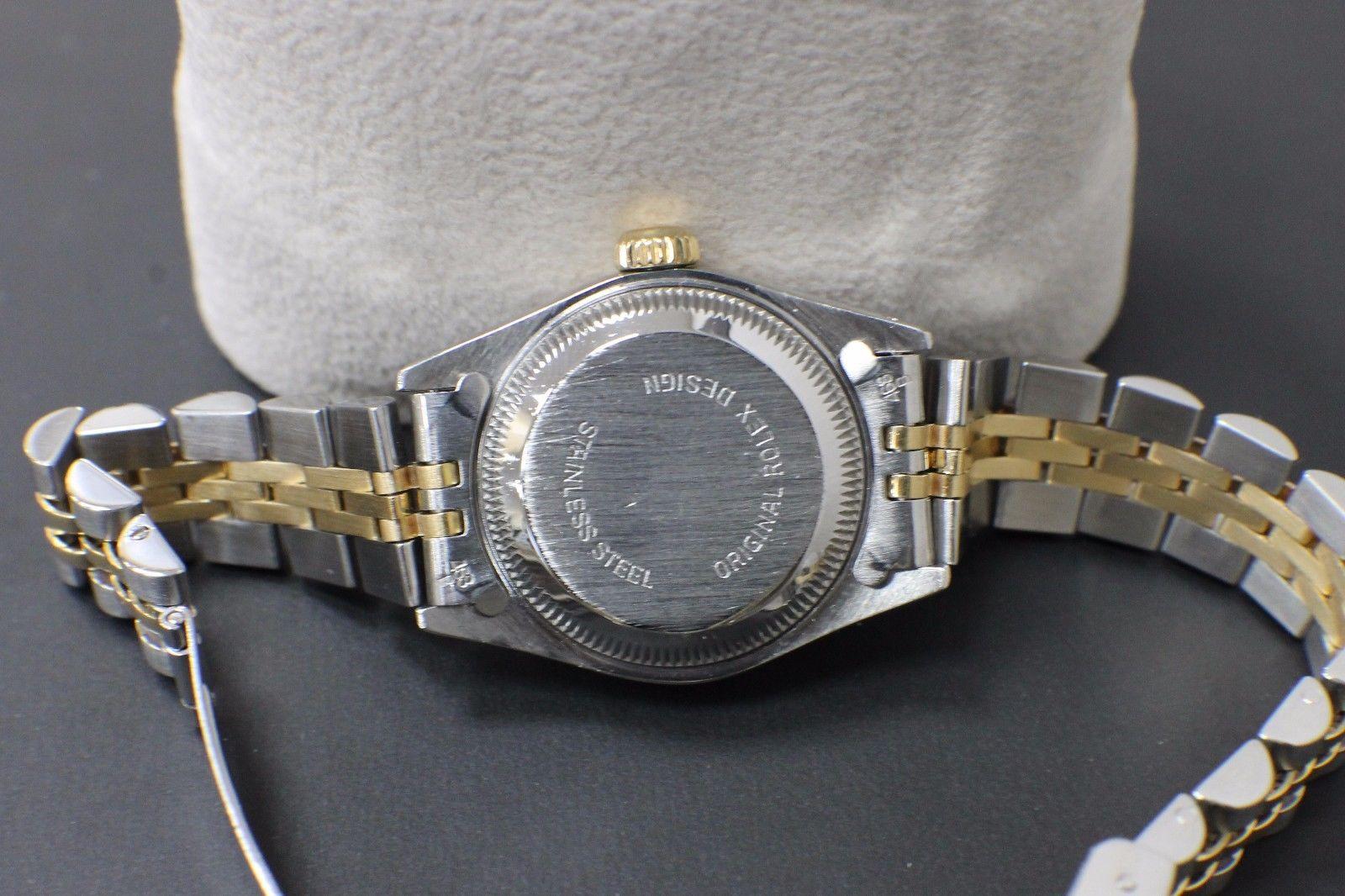 Rolex Ladies Datejust 69173 18 Karat Gold and Stainless Steel Box and Papers 1