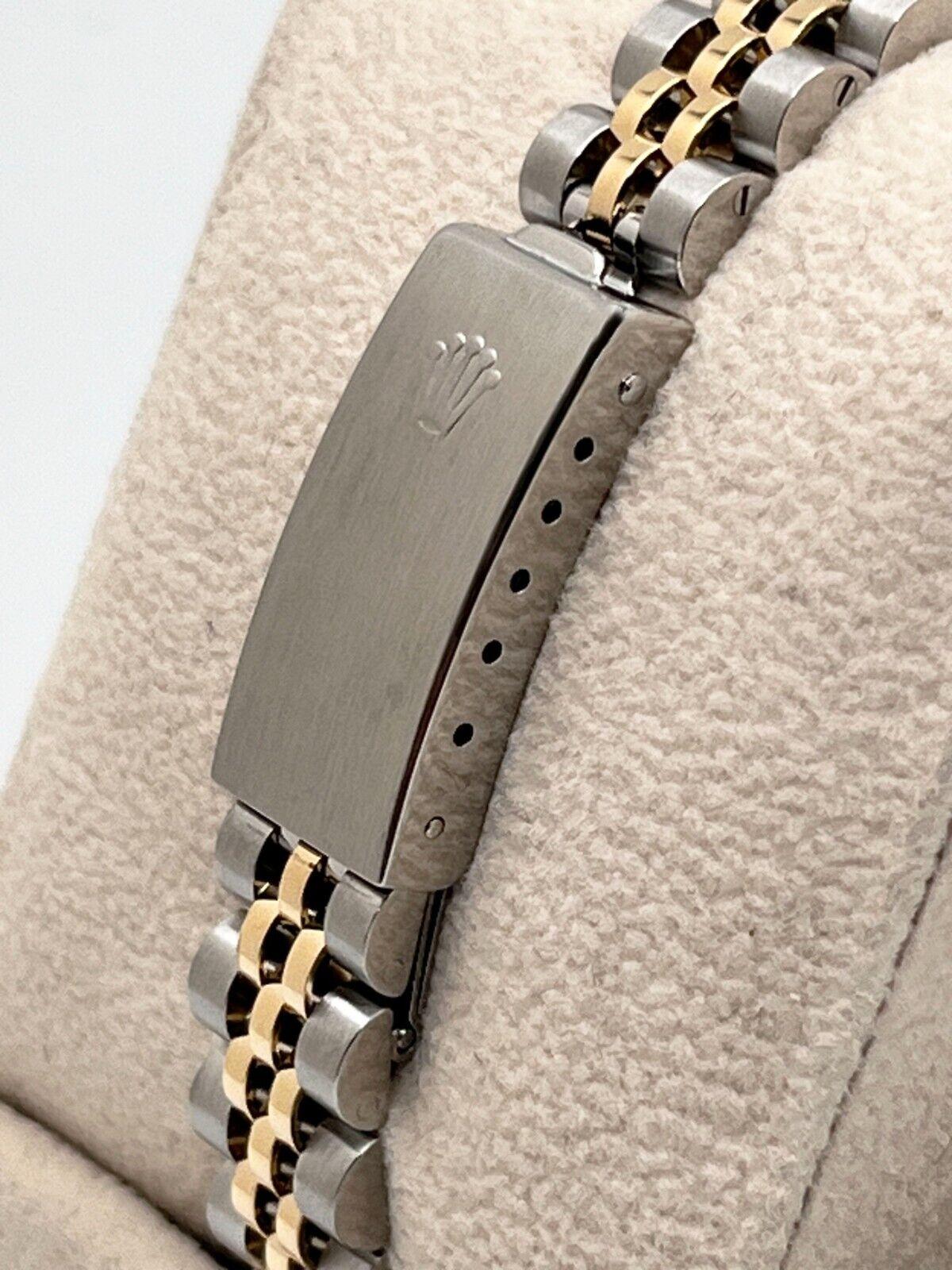 Rolex Damen Datejust 69173 Champagner Zifferblatt 18K Gelbgold Edelstahl Box Papiere 2