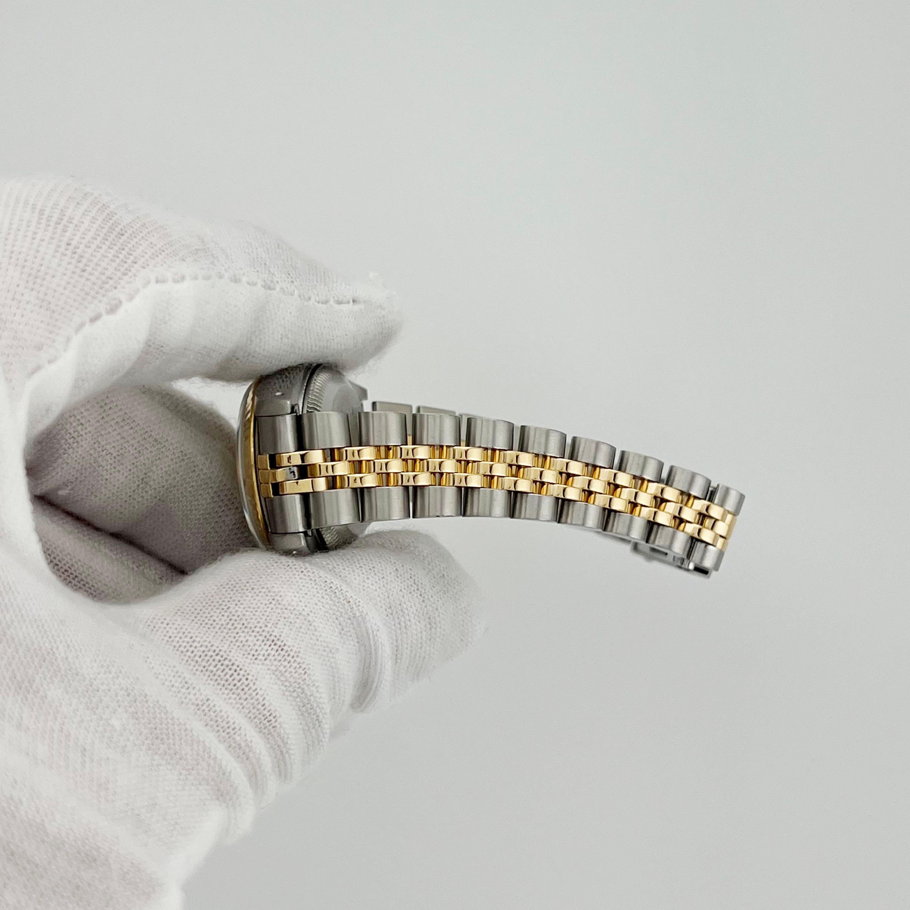 Rolex Damen Datejust 69173 Champagner-Zifferblatt 18K Gelbgold Edelstahl 7