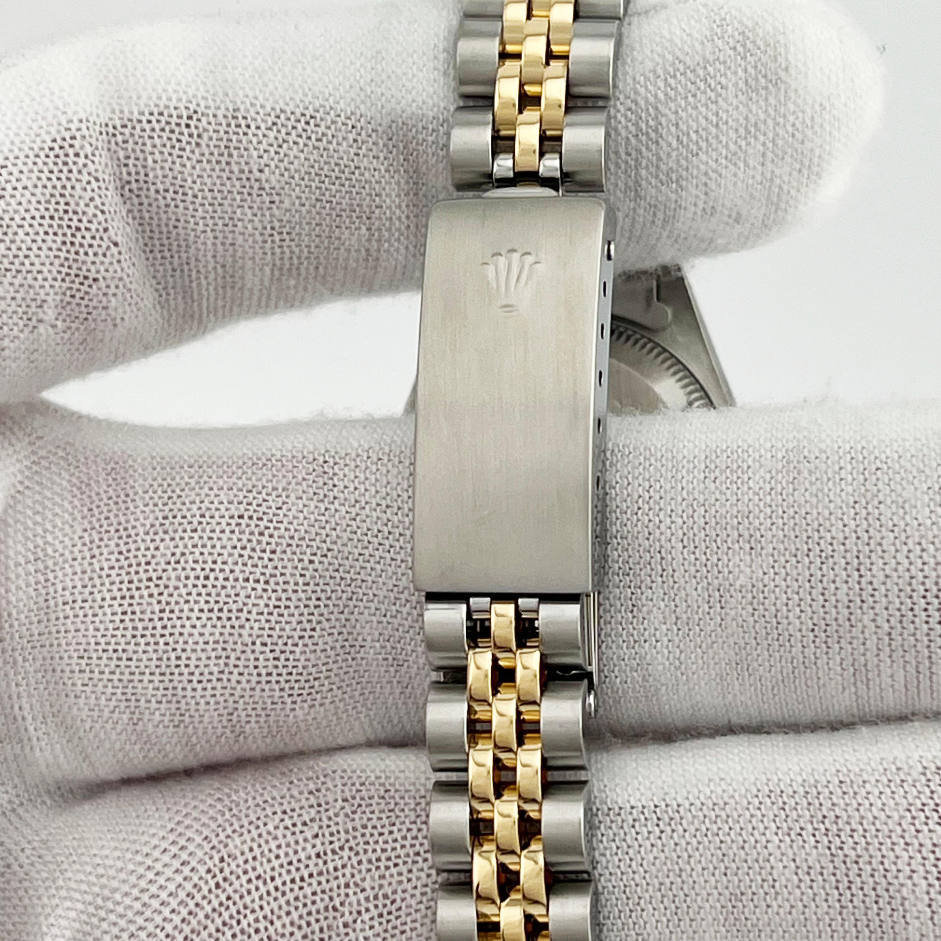 Rolex Damen Datejust 69173 Champagner-Zifferblatt 18K Gelbgold Edelstahl 6