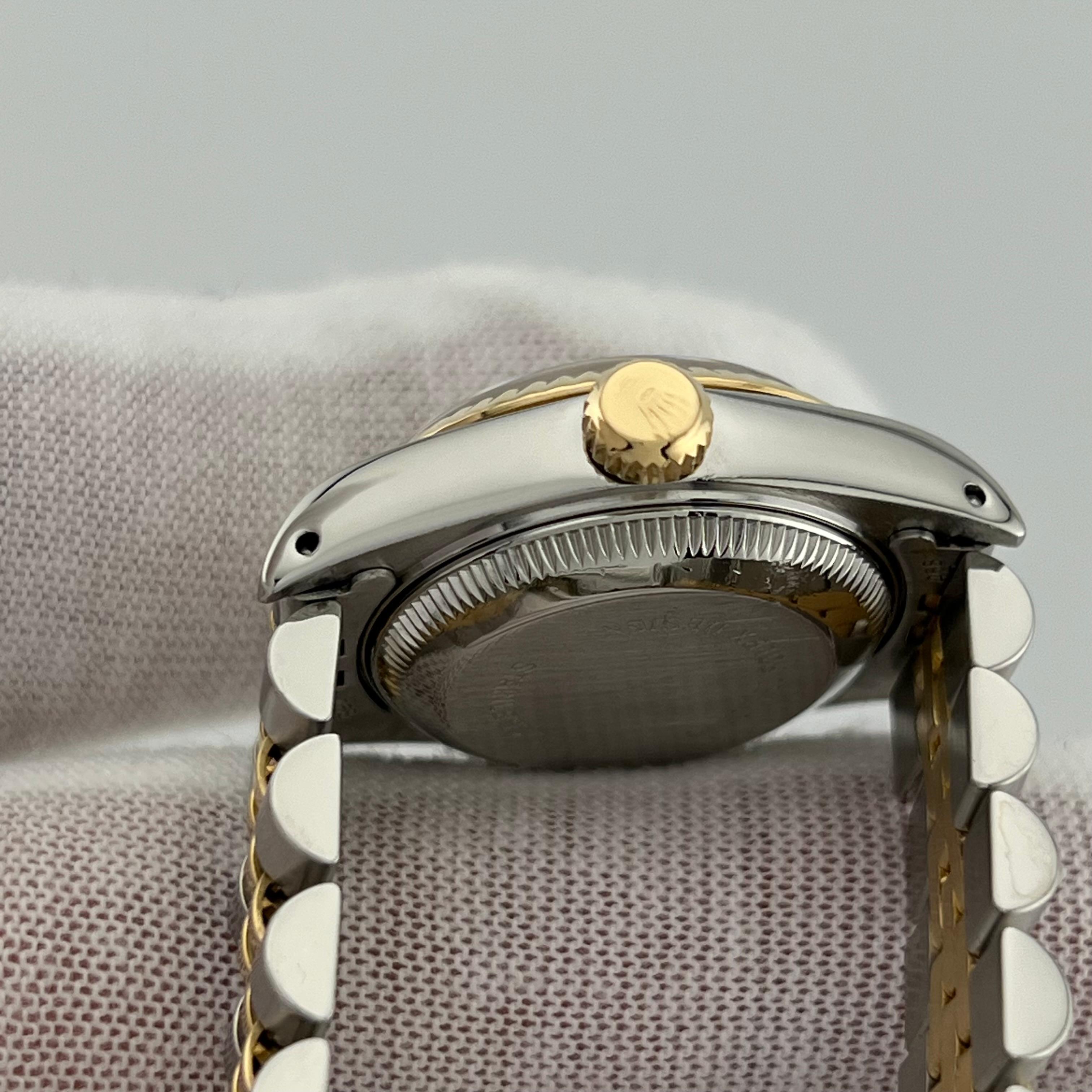 Rolex Ladies Datejust 69173 Esfera Champán Oro Amarillo 18K Caja Acero Papel 3