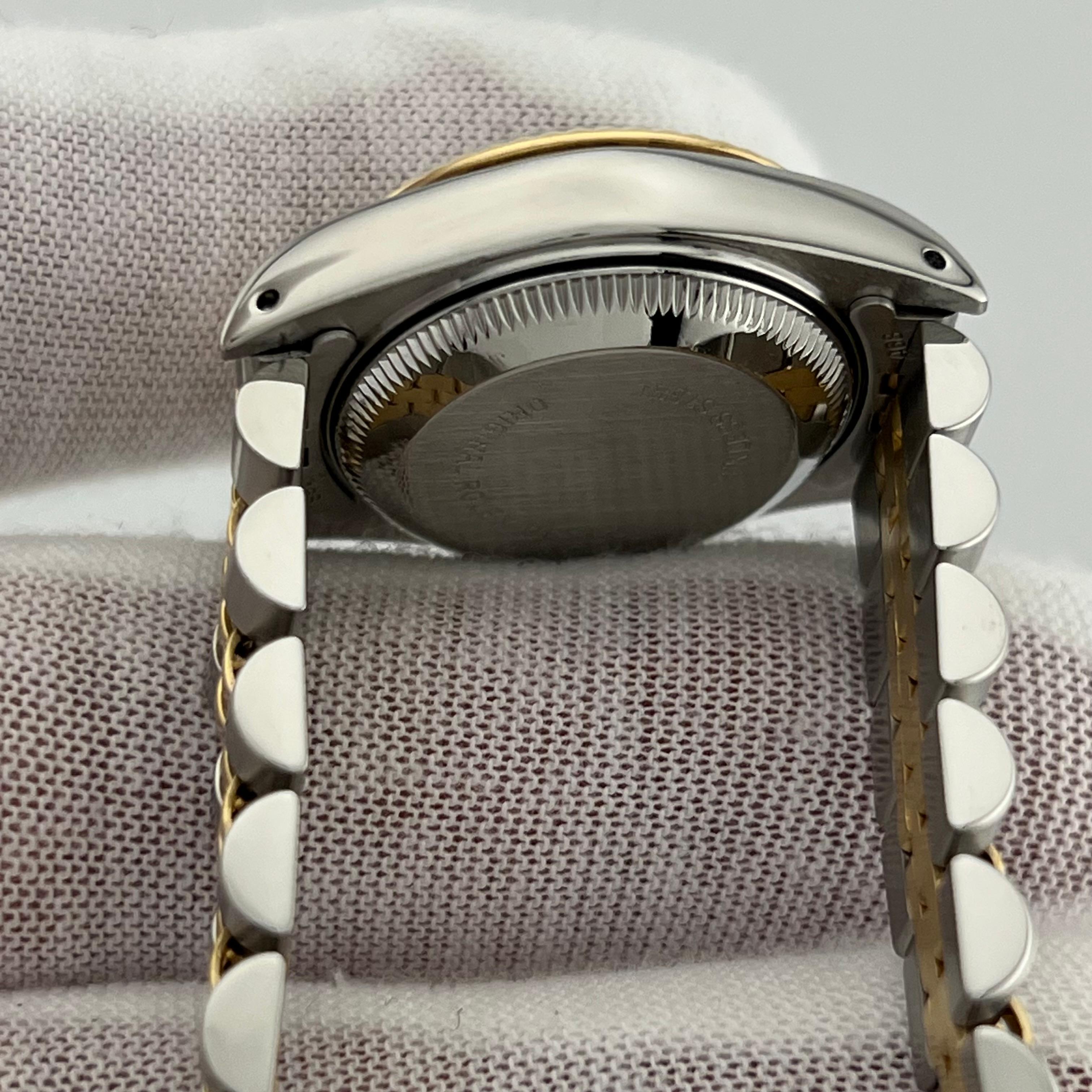 Rolex Ladies Datejust 69173 Esfera Champán Oro Amarillo 18K Caja Acero Papel 4