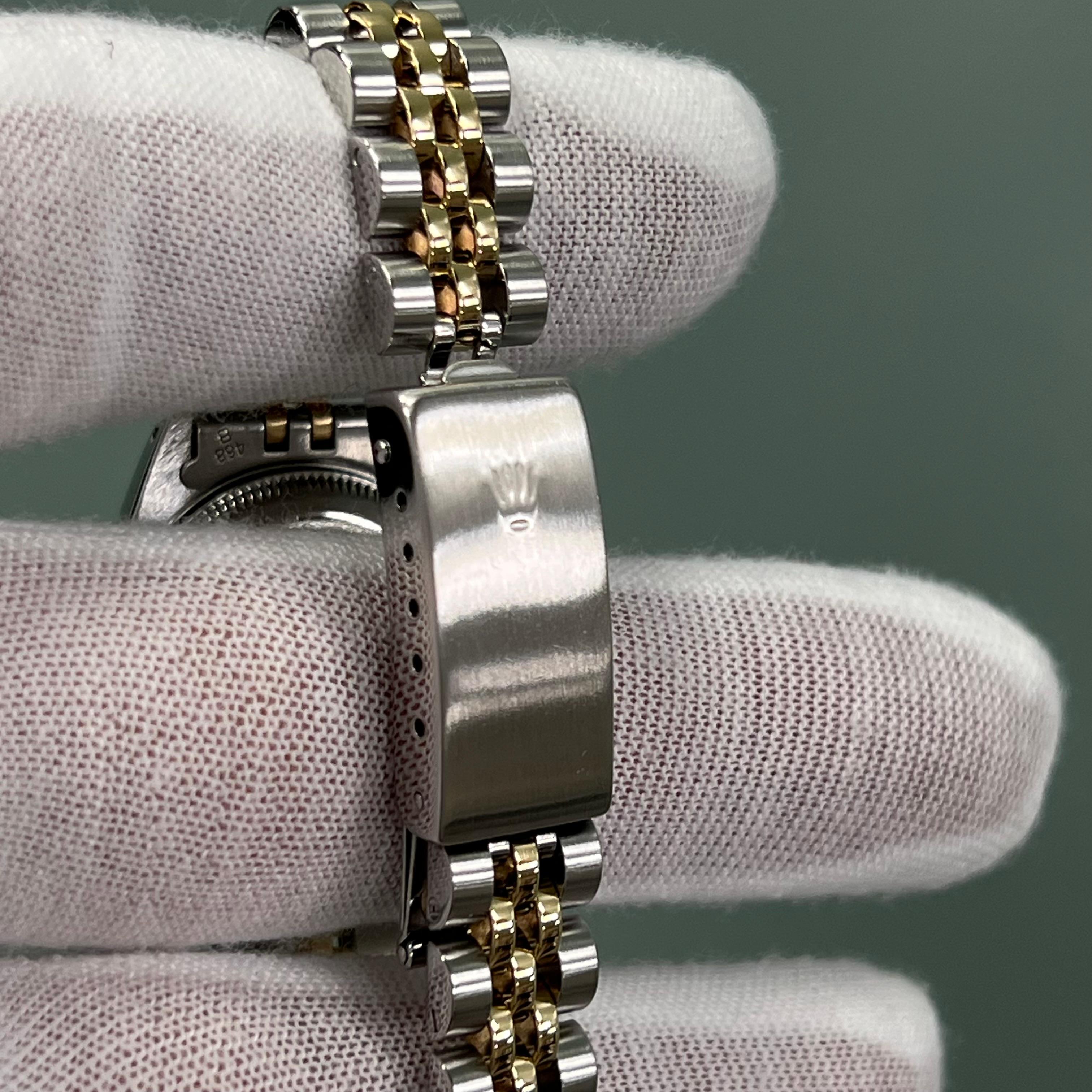 Rolex Ladies Datejust 69173 Esfera Champán Oro Amarillo 18K Caja Acero Papel 5