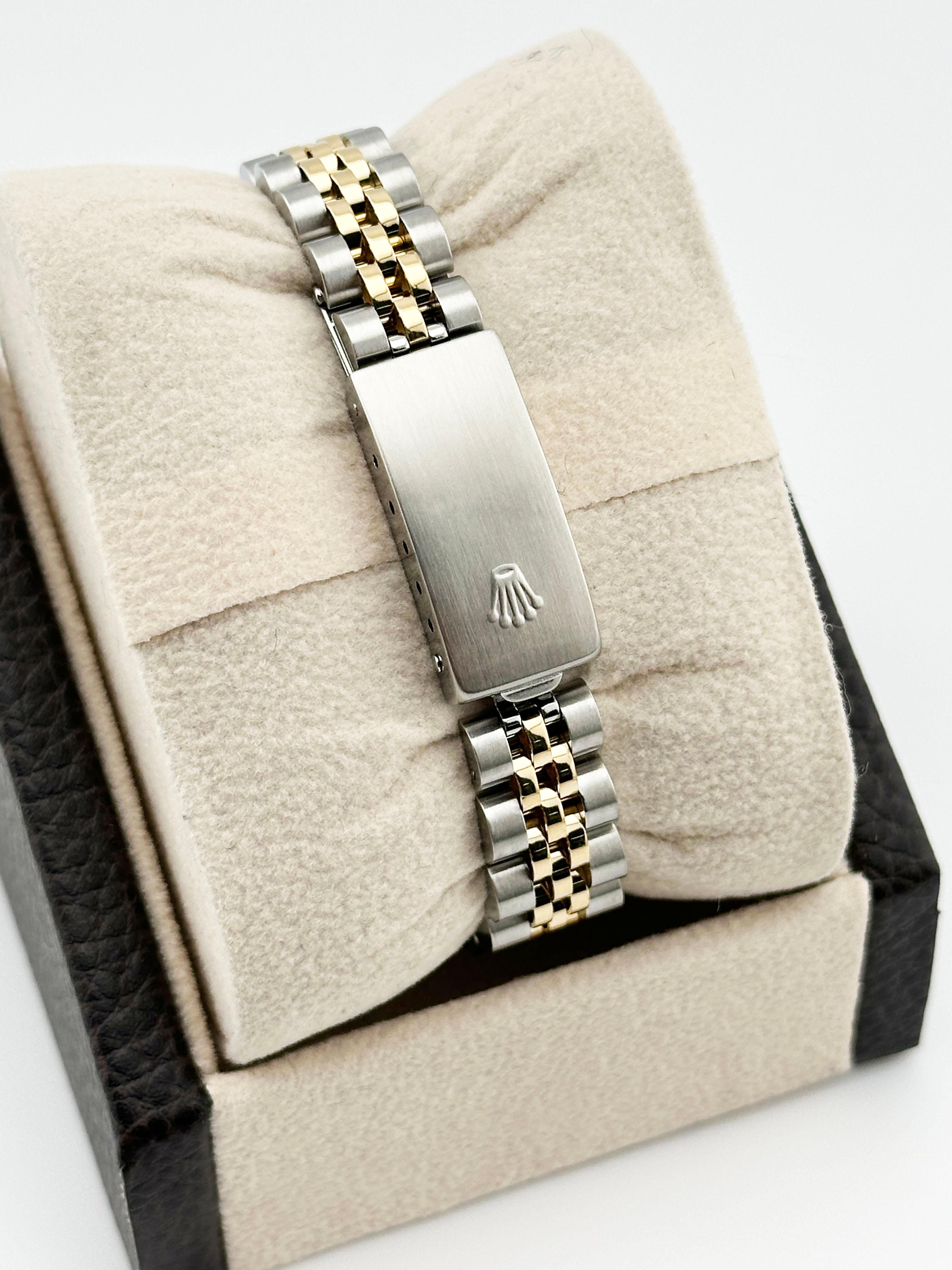 Rolex Ladies Datejust 69173 Champagne Tapestry Dial Box Paper 6