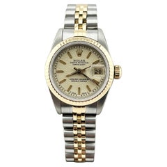 Rolex Damen Datejust 69173 Elfenbein Jubiläumszifferblatt 18K Gelbgold Edelstahl