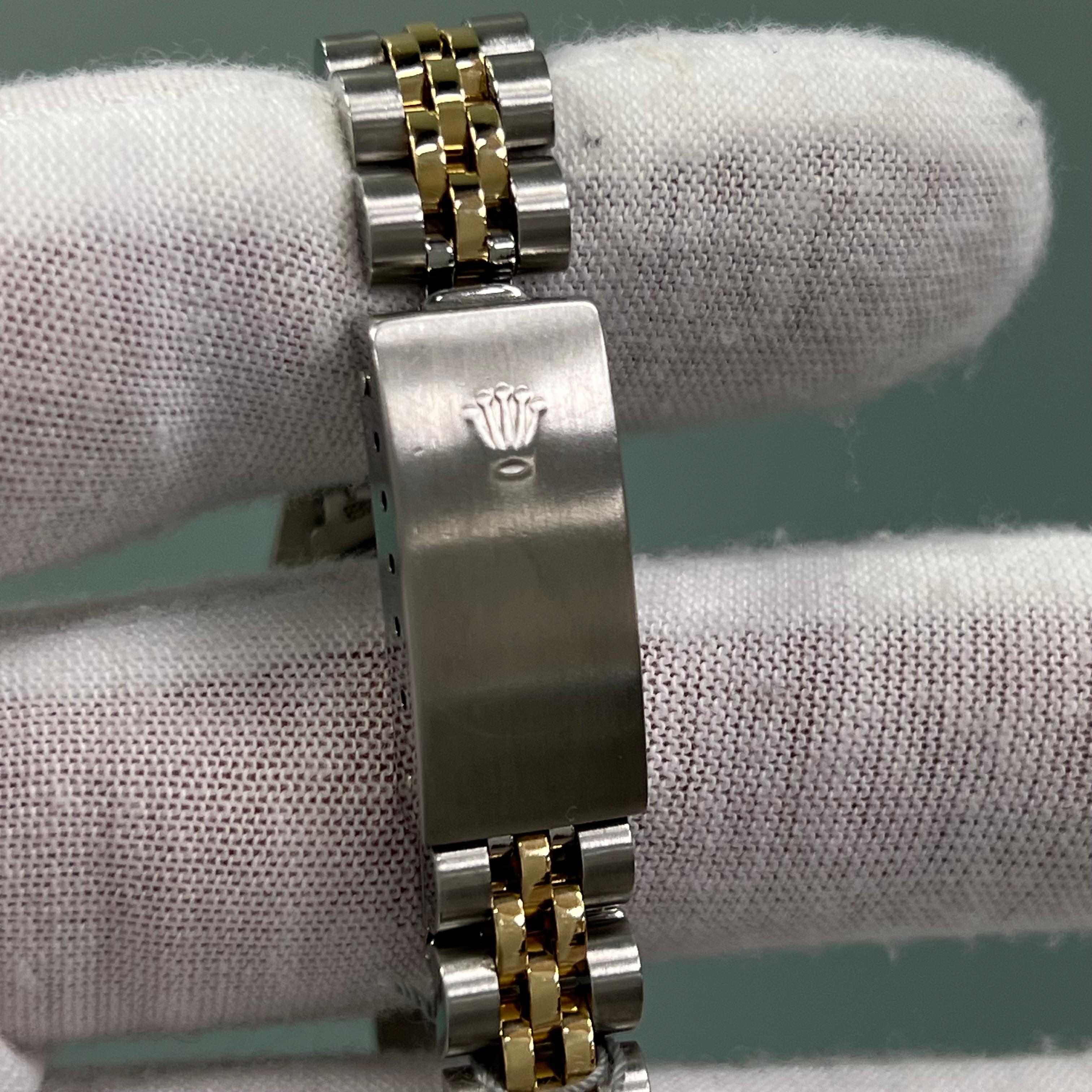 Rolex Ladies Datejust 69173 Jubilee Dial 18K Yellow Gold Stainless Steel For Sale 5