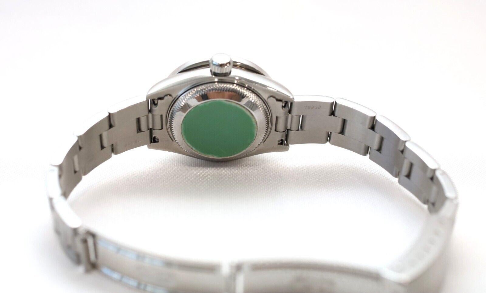 Rolex Montre Datejust 79160 en acier inoxydable, nacre et diamants pour femmes en vente 1