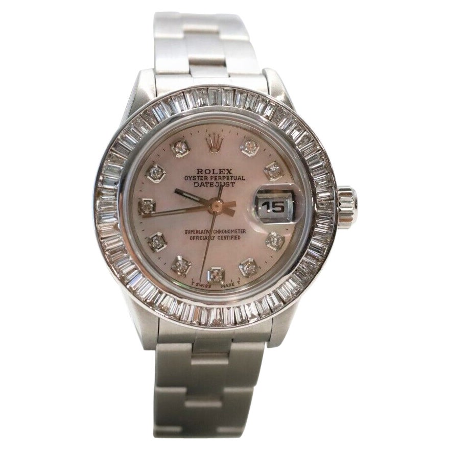 Rolex Damen Datejust 79160 Perlmutt-Diamant-Edelstahl-Uhr im Angebot