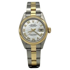 Rolex Ladies Datejust 79163 Mother of Pearl Dial 18K Yellow Gold Steel 26mm