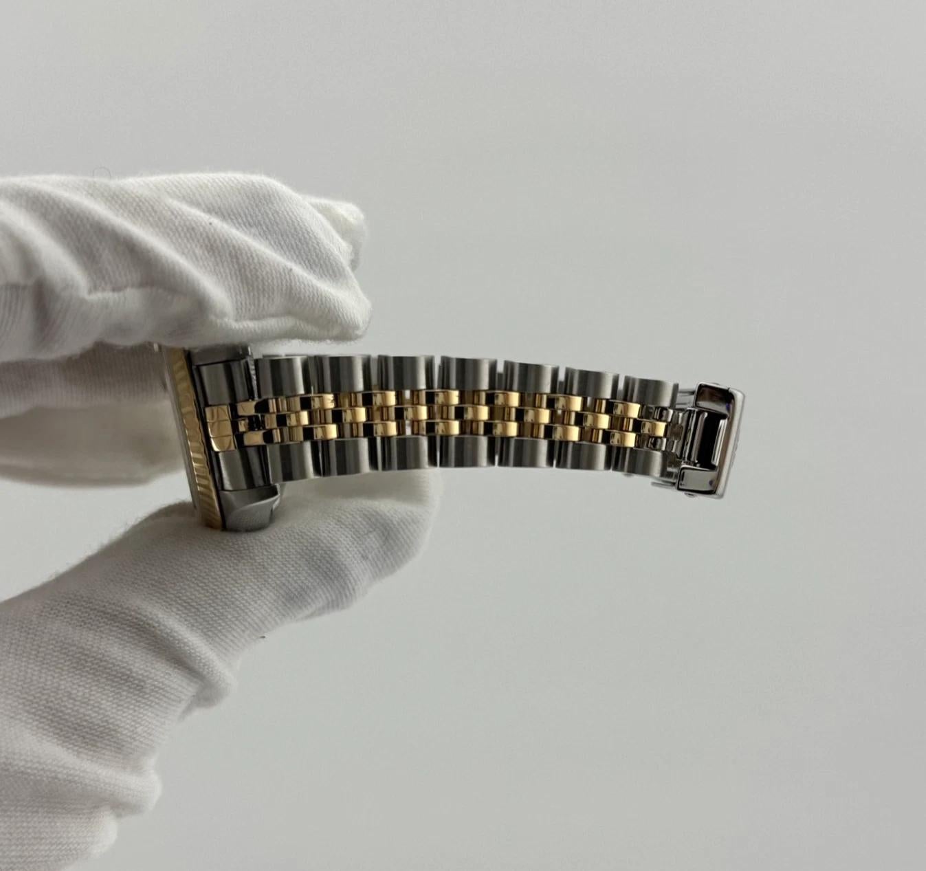 Rolex Ladies Datejust 79173 26mm Champagne Diamond Dial Jubilee Box Paper For Sale 8
