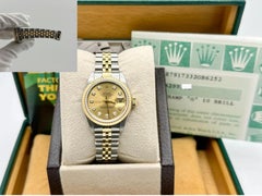 Rolex Ladies Datejust 79173 26mm Champagne Diamond Dial Jubilee Box Paper