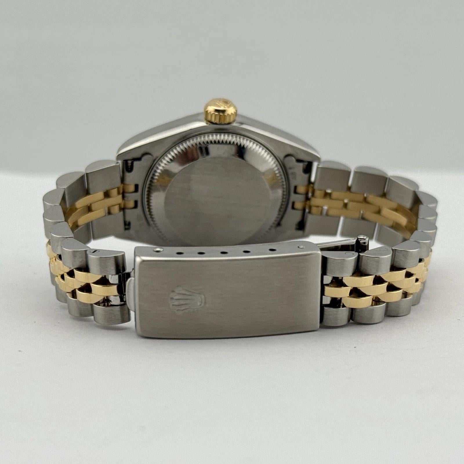 Rolex Ladies Datejust 79173 26mm Champagne Diamond Dial Jubilee Box Paper For Sale 3