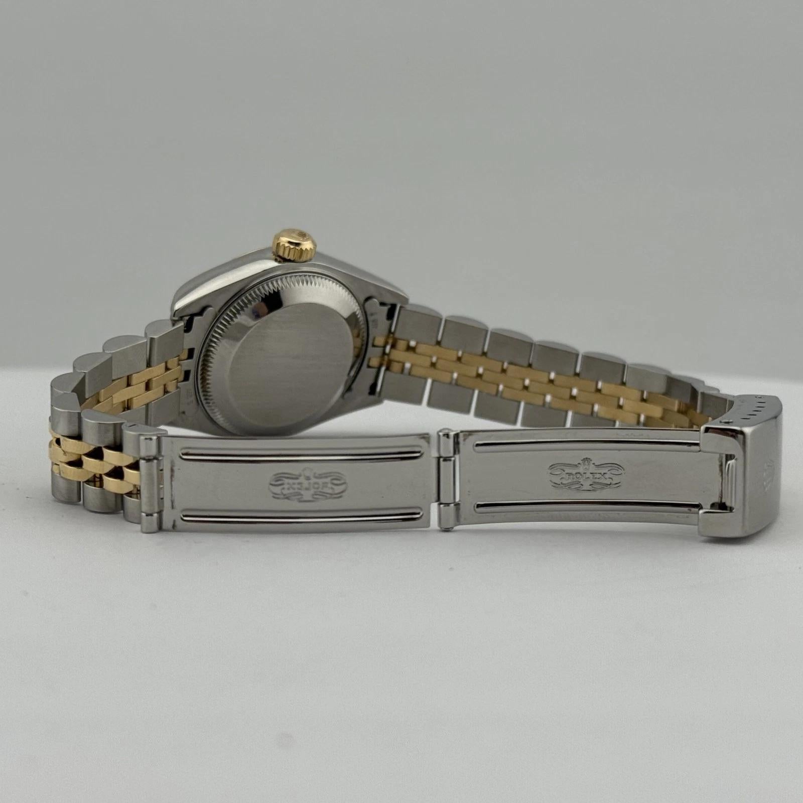 Rolex Ladies Datejust 79173 26mm Champagne Diamond Dial Jubilee Box Paper For Sale 4
