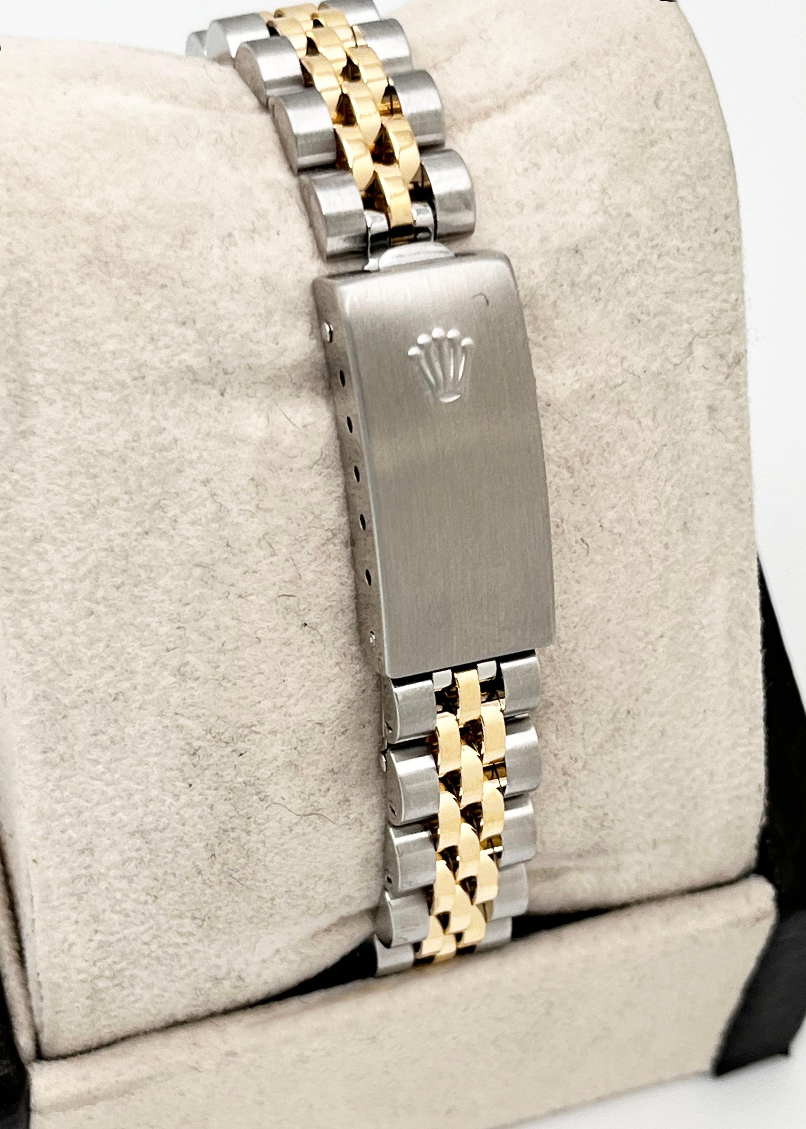 Rolex Damen Datejust 79173 Champagner-Zifferblatt 18K Gelbgold Box Papier 4