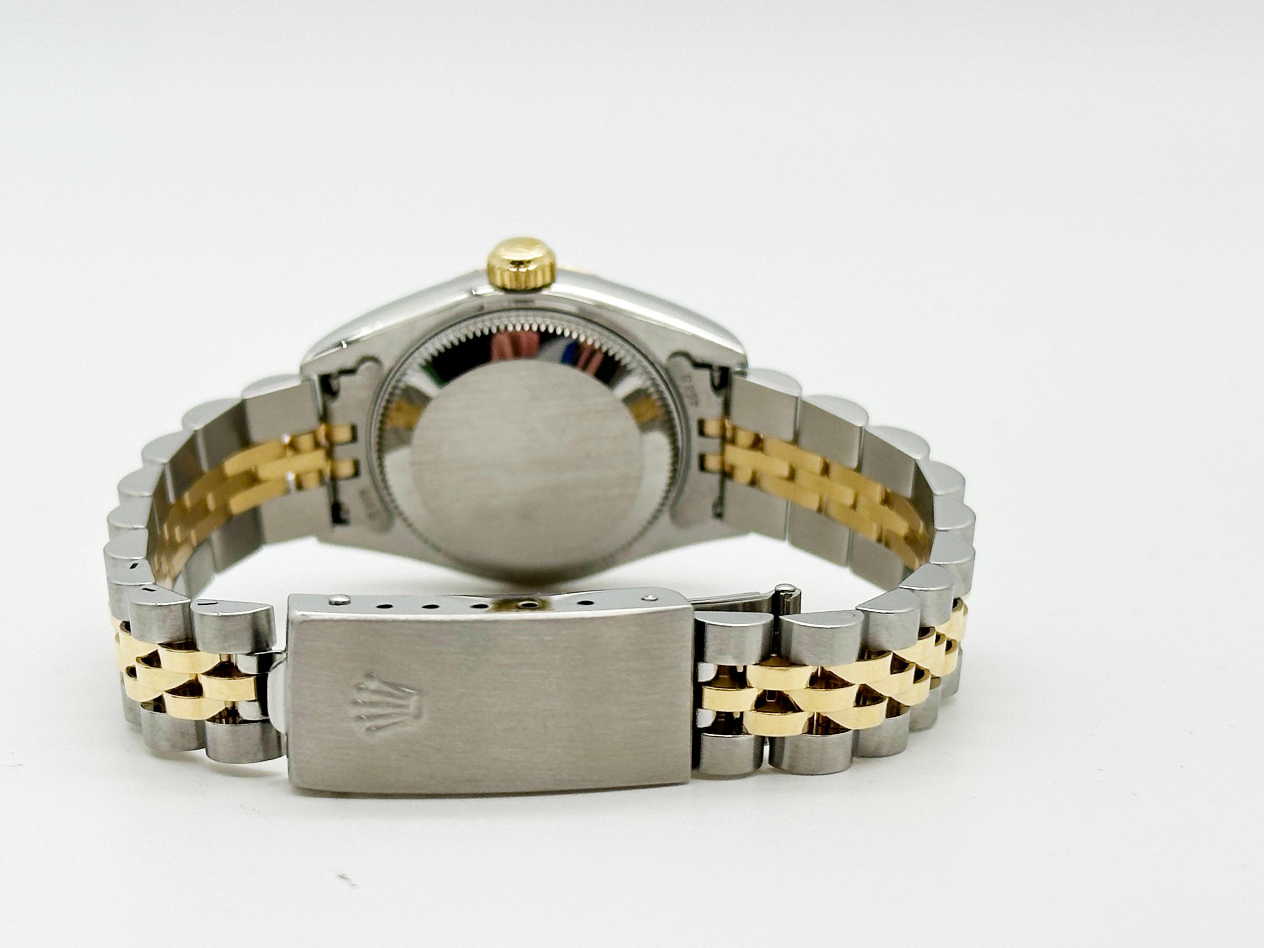 Rolex Ladies Datejust 79173 Ivory Jubilee Arabic Dial 18K Yellow Gold Box Paper 4