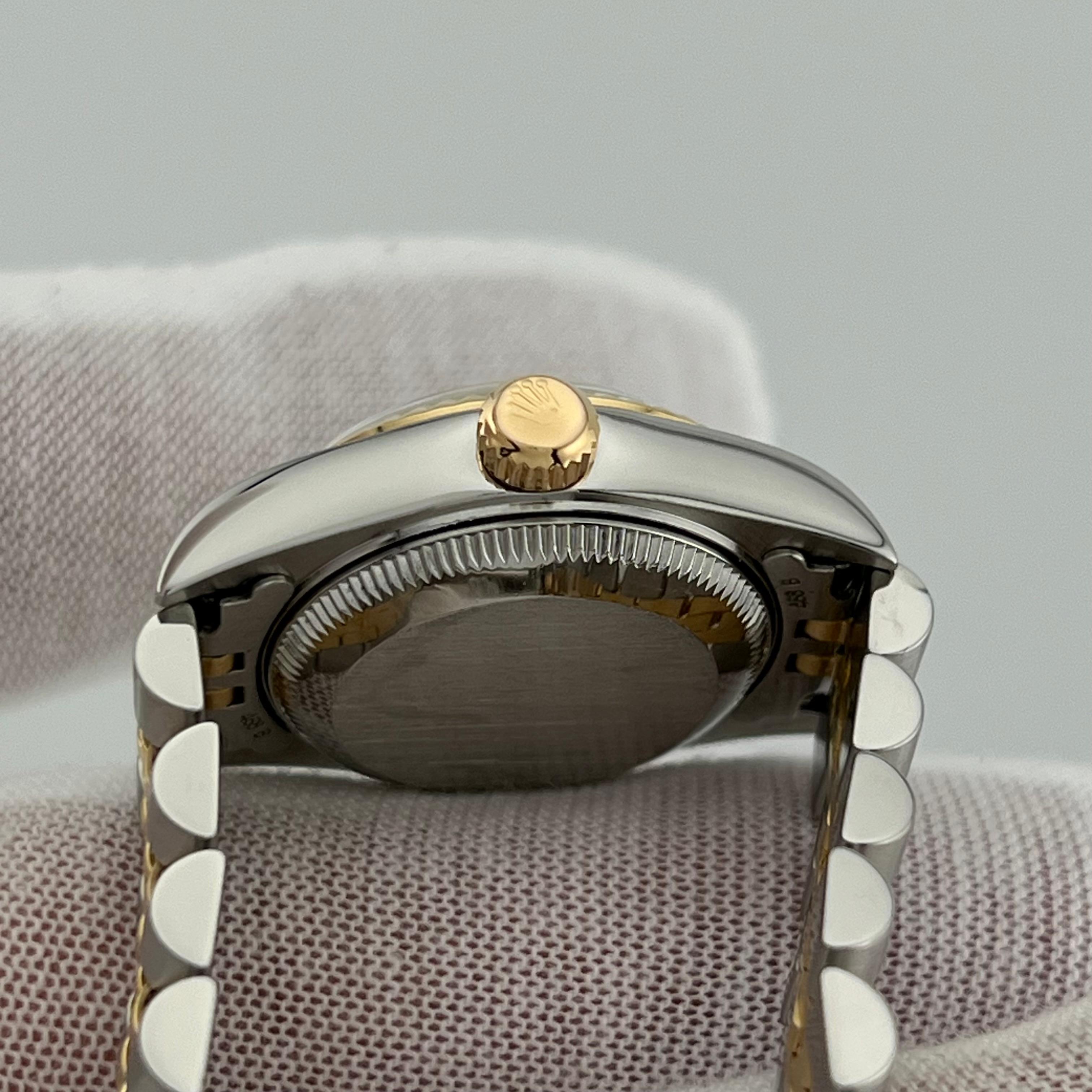 Rolex Ladies Datejust 79173 Silver Dial 18K Yellow Gold Stainless Box Paper 2