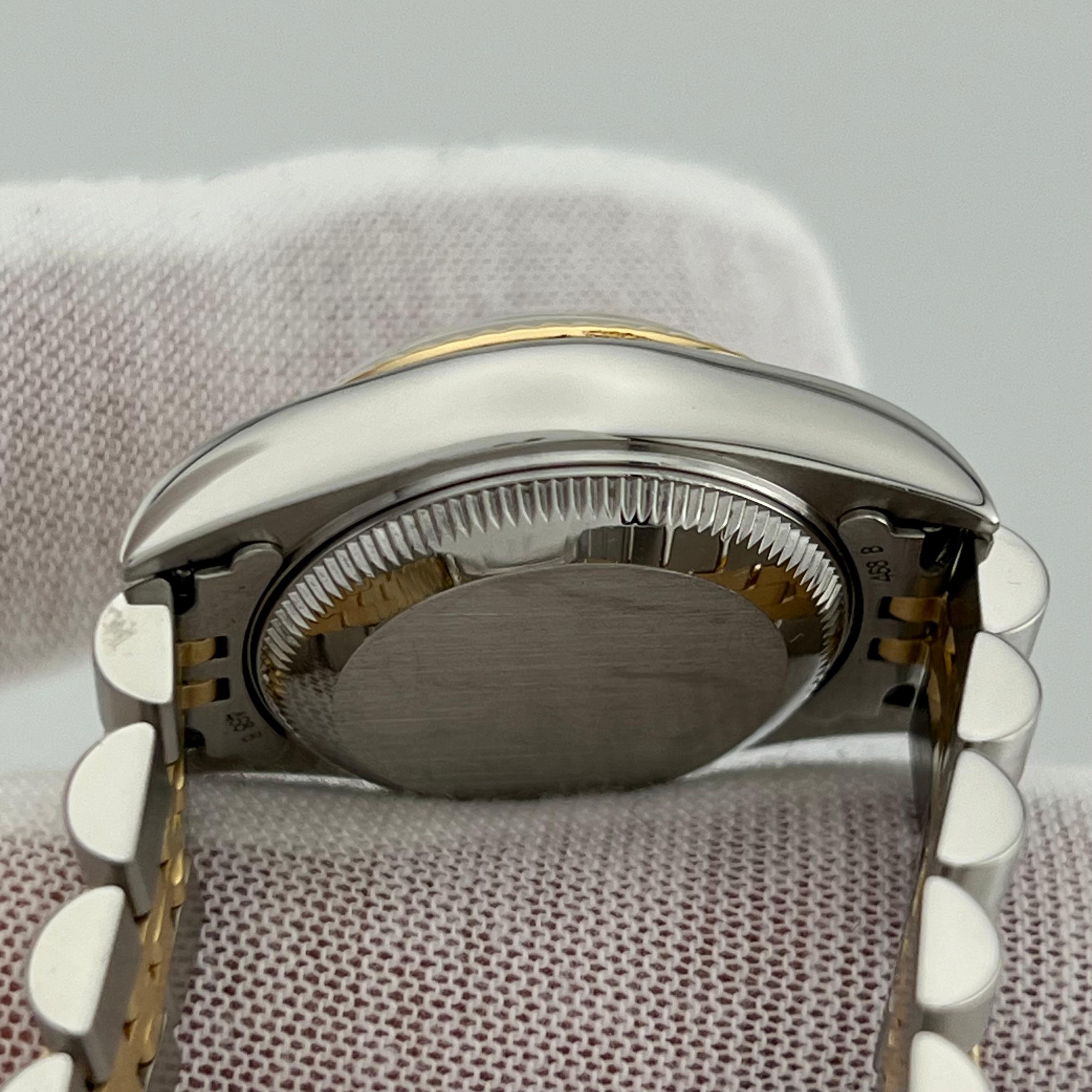 Rolex Ladies Datejust 79173 Silver Dial 18K Yellow Gold Stainless Box Paper 3