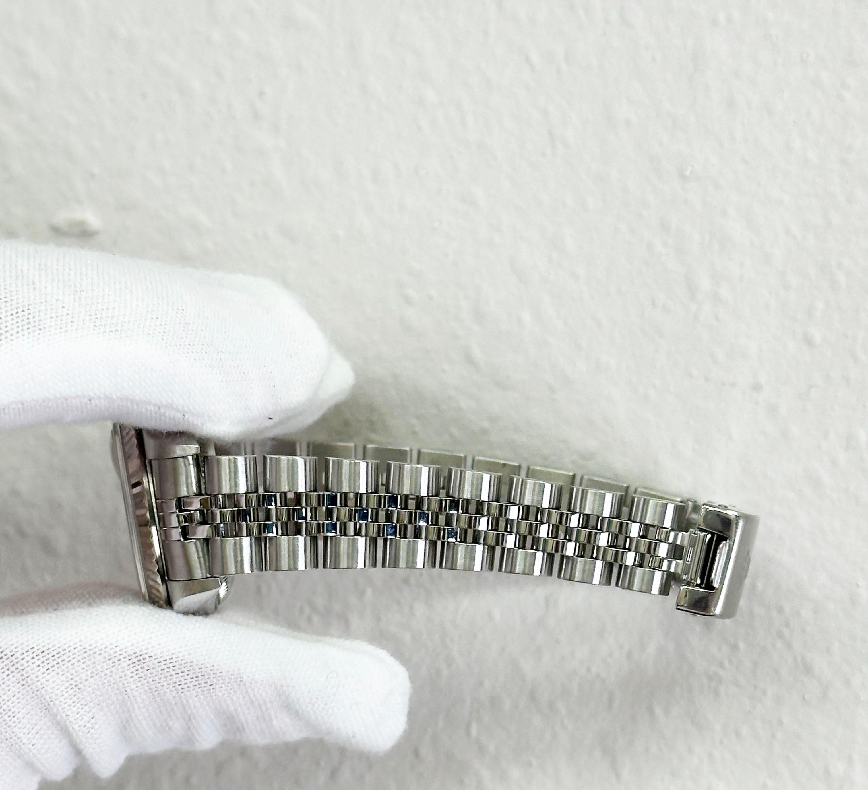 Rolex Ladies Datejust 79174 Silver Roman Dial Stainless Steel Box Paper For Sale 6