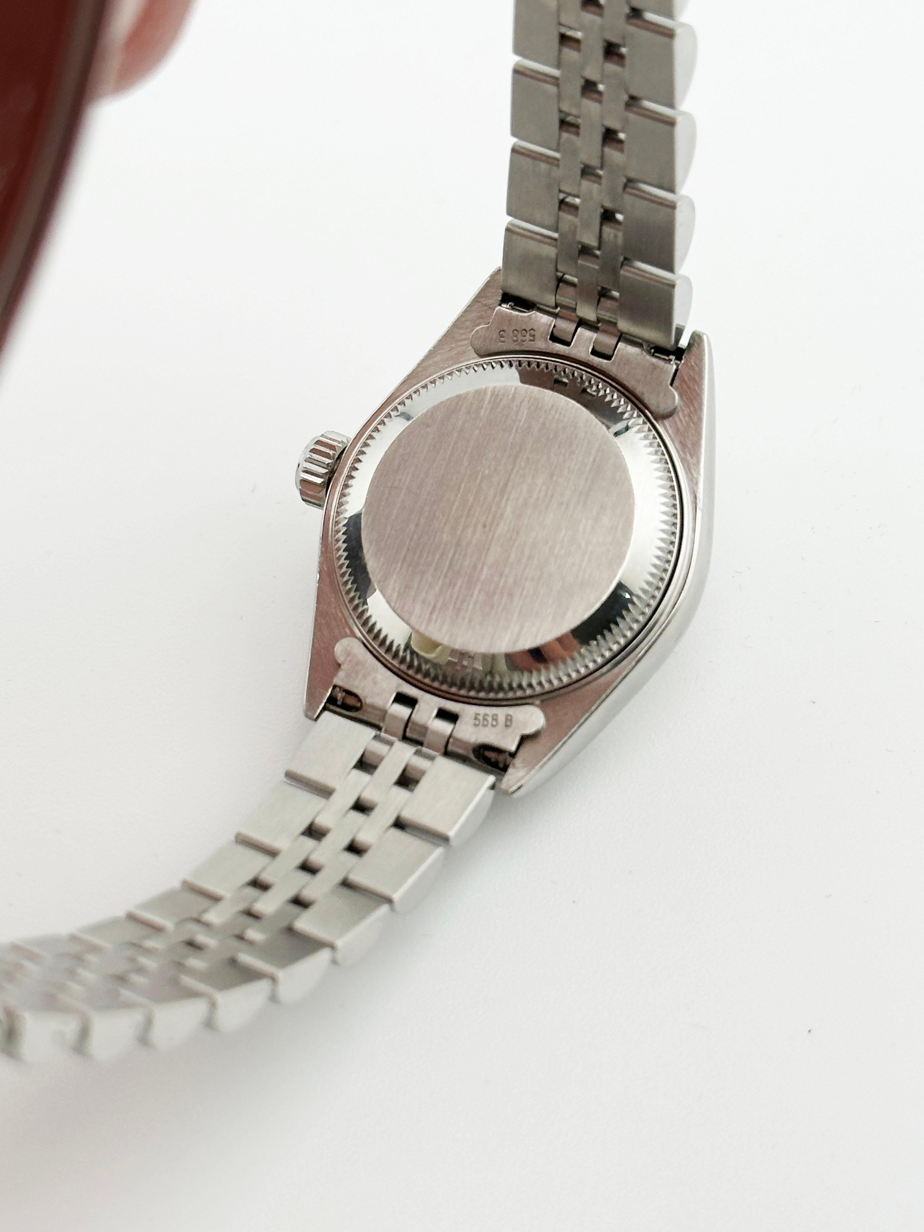Rolex Ladies Datejust 79174 Silver Roman Dial Stainless Steel Box Paper For Sale 5