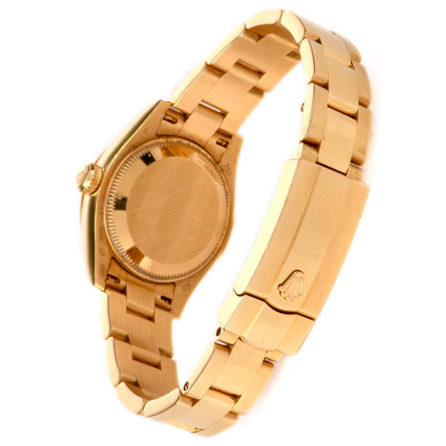 ladies gold rolex