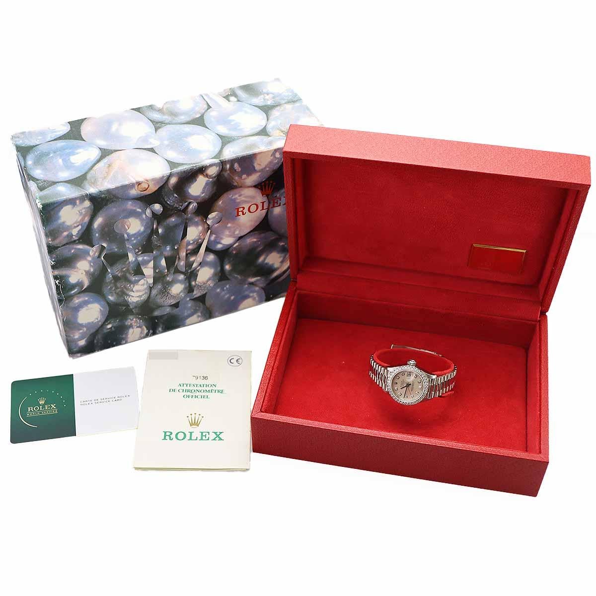 Reloj ROLEX DateJust Diamante Platino 79136G Auto en venta 5